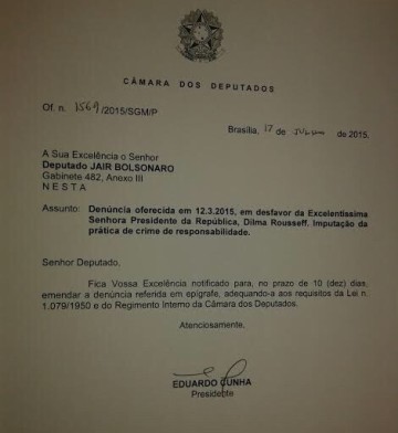 CUNHA BOLSONARO IMPEACHMENT