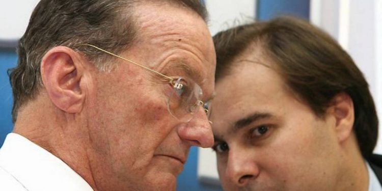 Jorge Bornhausen e Rodrigo Maia