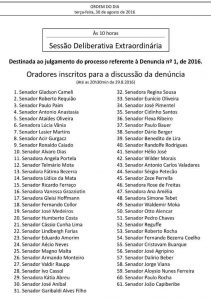 Lista do senado