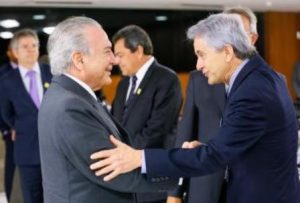 Michel Temer e Roberto Herbst