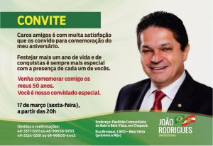 João Rodrigues aniversário