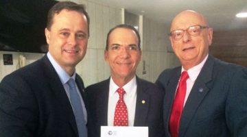 Luciano Naschenweng, Décio Lima e Esperidião Amin