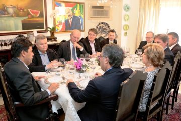 Raimundo Colombo, Mendonça Filho, Paulo Bauer, Dário Berger, Mauro Mariani e Udo Döhler