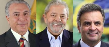 Temer, Lula e Aécio