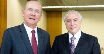 Paulo Bauer e Michel Temer
