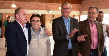 Gelson Merisio, Antônio Aguiar, Silvio Dreveck e Dalmo de Oliveira