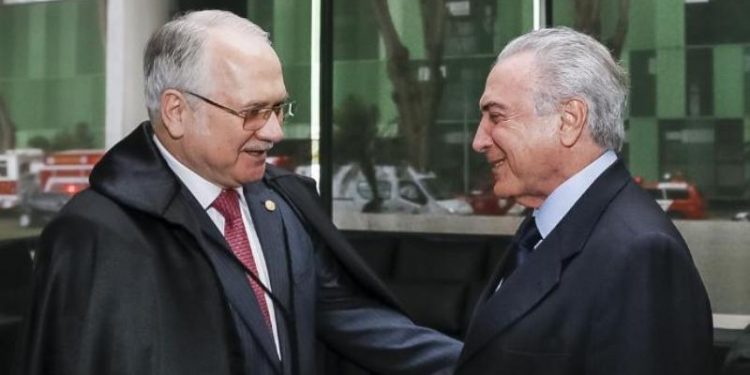 Edson Fachin e Michel Temer