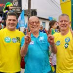 O ex-prefeito Jandir Bellini e o senador Esperidião Amin marcaram presença no evento, reforçando o compromisso da coligação com o povo de Itajaí.